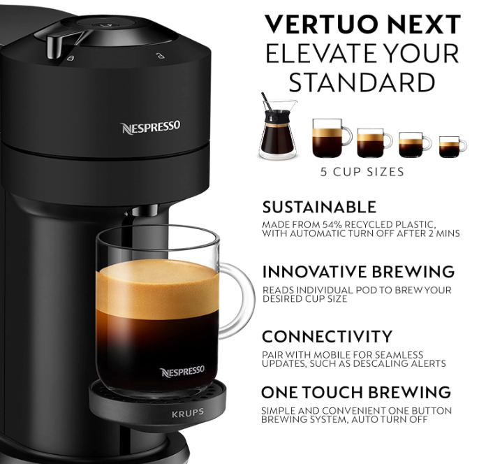 Nespresso Vertuo Next Coffee Pod Machine