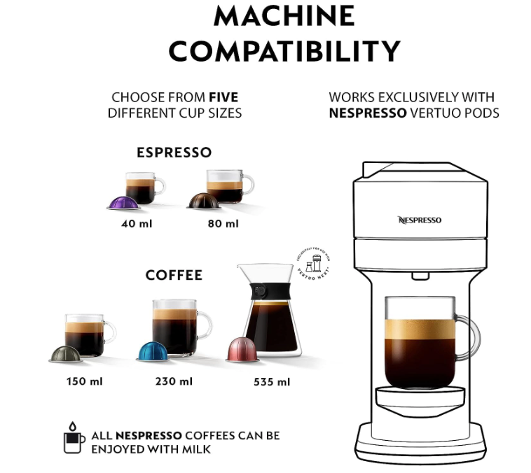 Nespresso Vertuo Next Coffee Pod Machine
