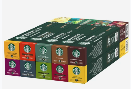 STARBUCKS Discovery Variety Pack by Nespresso, All Roast Types Coffee Capsules 10 x 10 (100 Capsules) - Amazon Exclusive