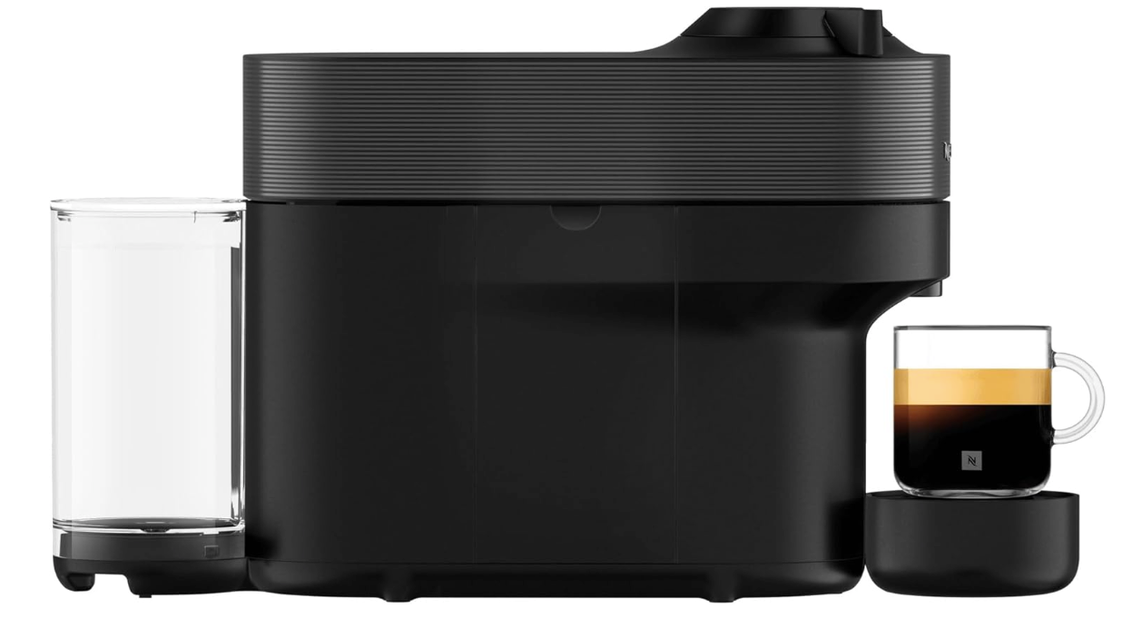 Nespresso ENV90.B Vertuo Pop Automatic Pod coffee machine for Americano, Decaf, Espresso by Magimix in Liquorice Black