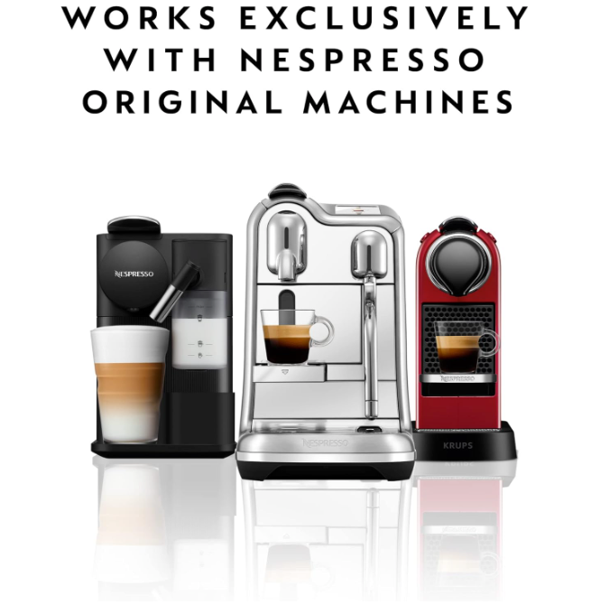 Nespresso Original Coffee Pods, 50 Mixed Pack - 10 Volluto, 10 Roma, 10 Cosi, 10 Vivalto and 10 Arpeggio Capsules