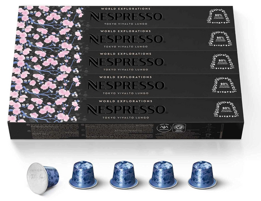 Nespresso Vivalto Lungo Coffee Capsules Pods Original, 50 Pods