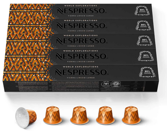 Nespresso Linizio Lungo Coffee Capsules Pods Original, 50 Pods