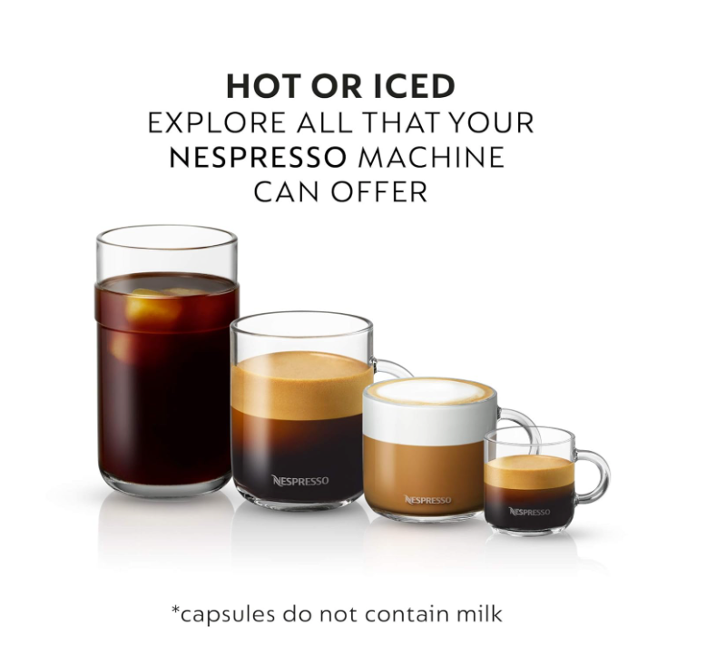 Nespresso Capsules Vertuo, Espresso Bold Variety Pack, Medium and Dark Roast Coffee