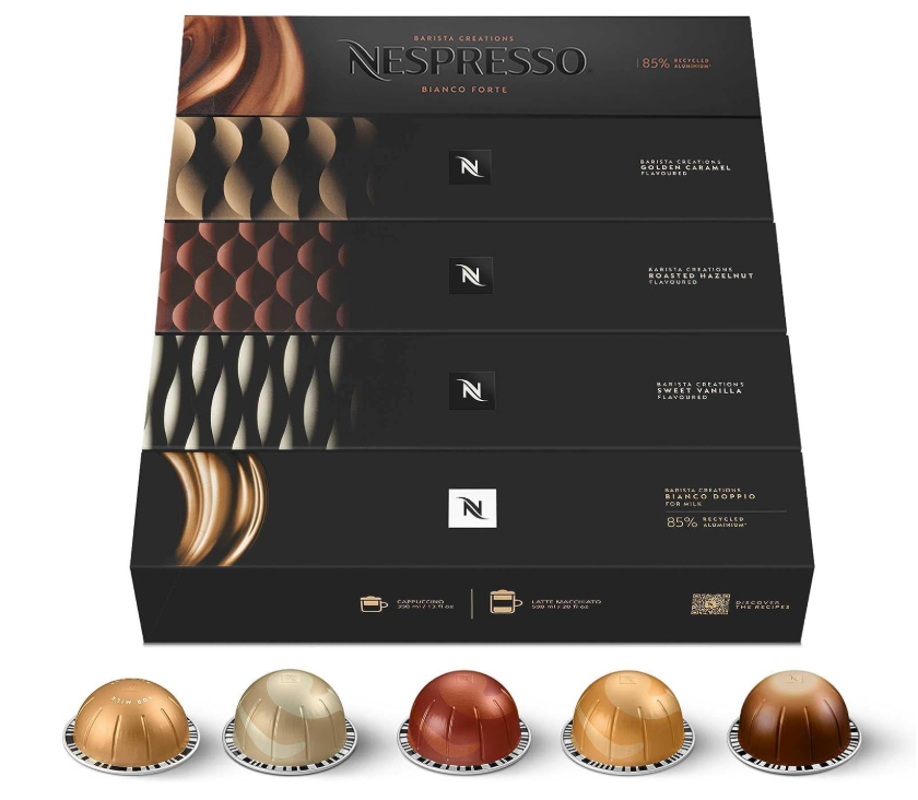 Nespresso Vertuo Barista Creations Assortment of 50 Capsules