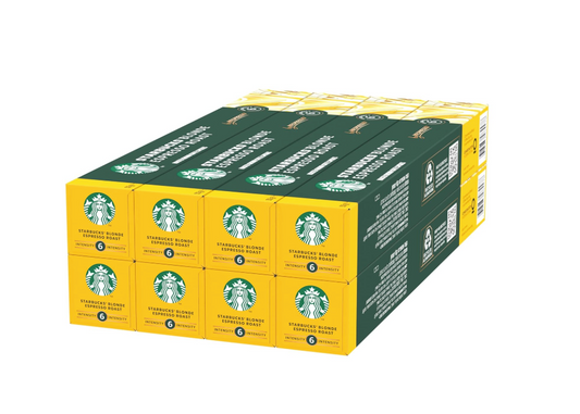 Starbucks Espresso Blonde Roast 80 Count Nespresso Compatible Pods for Nespresso Original Line